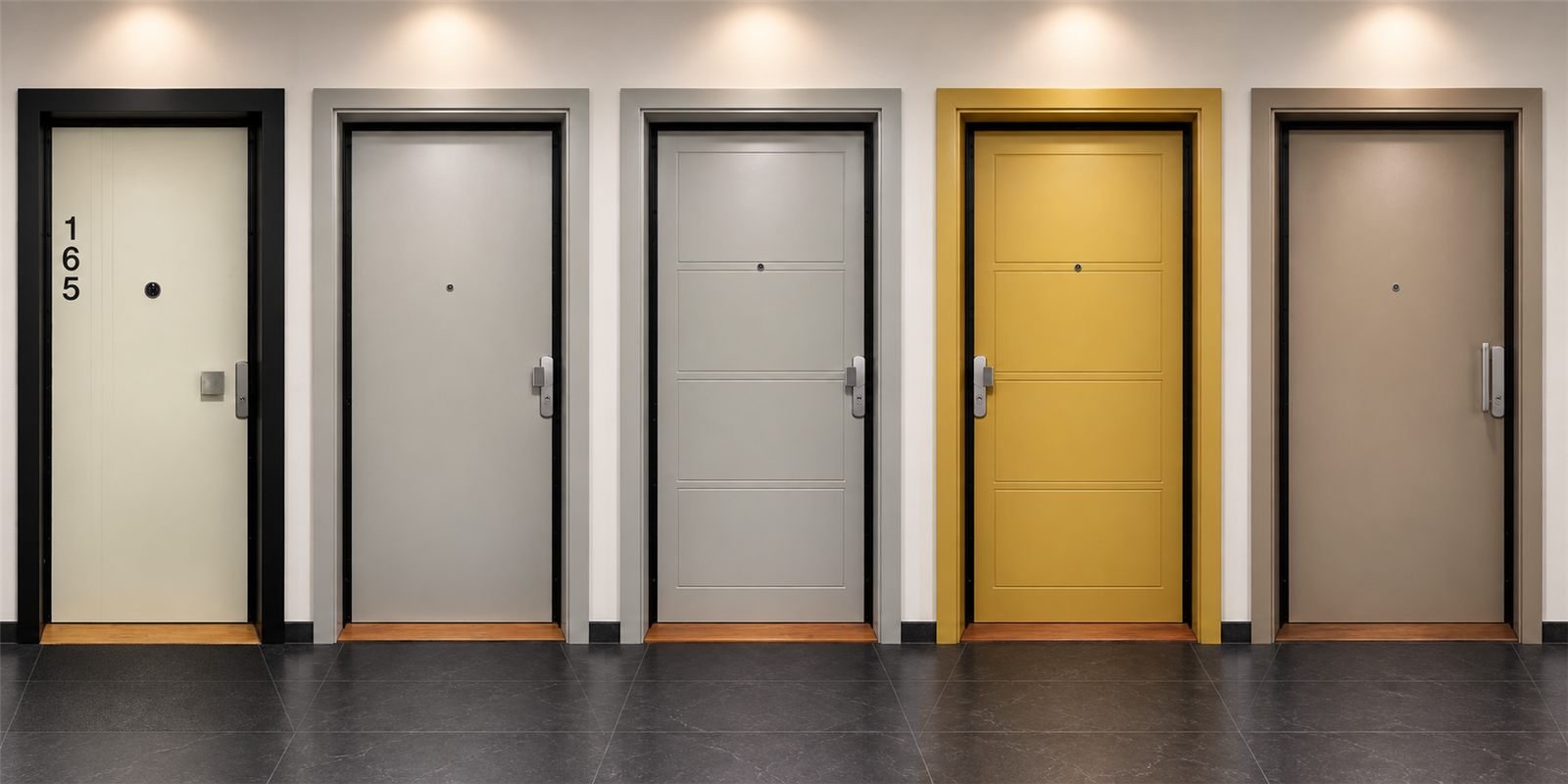 Différents modèles de portes blindées